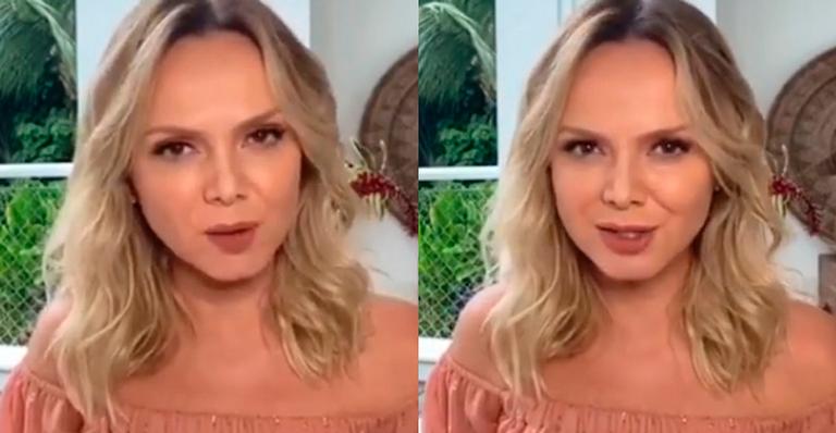 Isolada com Covid-19, Eliana se emociona com cartinha do filho, Arthur: “Tudo para nossa família”