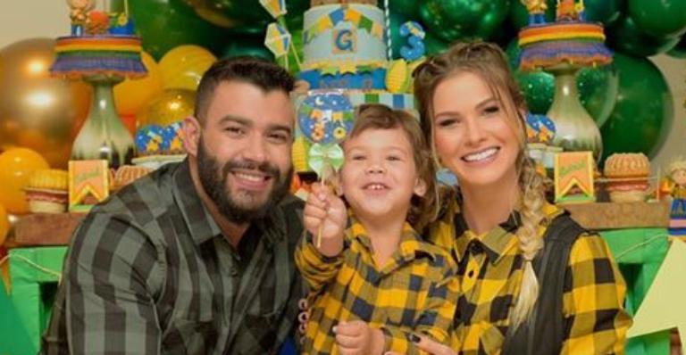 Gusttavo Lima e Andressa Suita não dispensam luxo e celebram em grande estilo o aniversário do filho