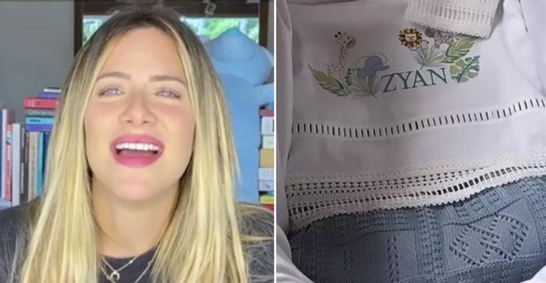 Giovanna Ewbank se derrete com enxoval personalizado de Zyan: “Estou muito emotiva”