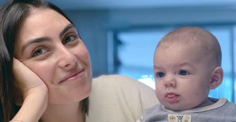 Mariana Uhlmann surge em clique fofíssimo com Vicente e web morre de amores: “Coisa mais linda”