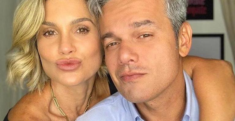 Flávia Alessandra é flagrada com pijama mínimo por Otaviano Costa e ganha elogio: “Gata”