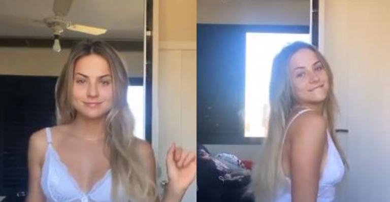 Ex-BBB Gabi Martins mostra o gingado e rebola muito usando roupa íntima: ”Maravilhosa!”
