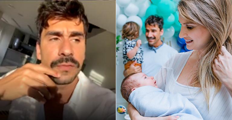 Júlio Rocha se emociona ao falar da alegria de ser pai duas vezes seguidas: “Inexplicável”
