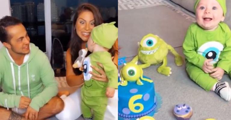 Thammy Miranda e Andressa Ferreira dispensam glamour e celebram seis meses do filho: ”Apaixonada!”