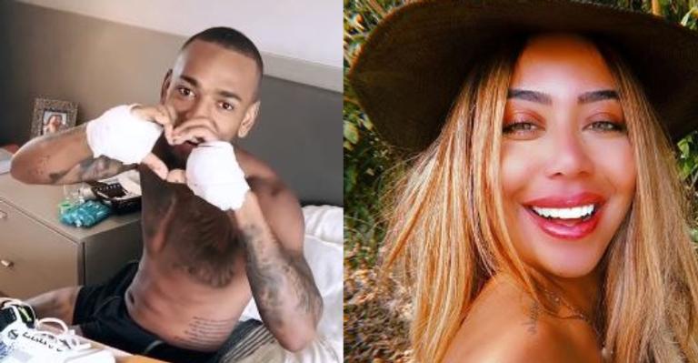 Nego do Borel ganha presente grifado avaliado em mais de R$5,7 mil de Rafaella Santos: ”Te amo!”