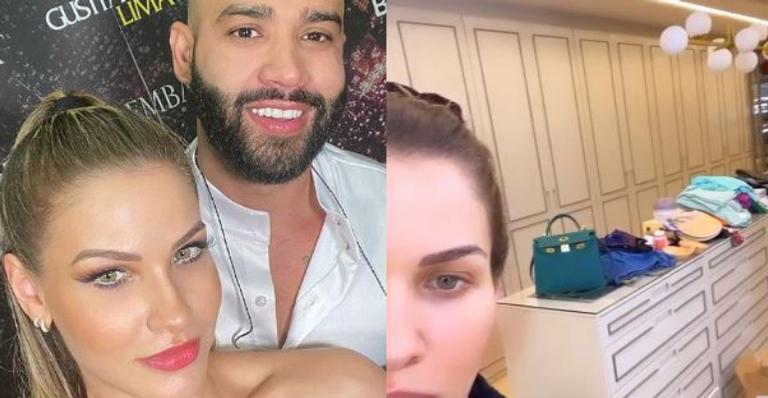 Andressa Suita mata curiosidade dos fãs e exibe closet completamente grifado: ”Que luxo!”
