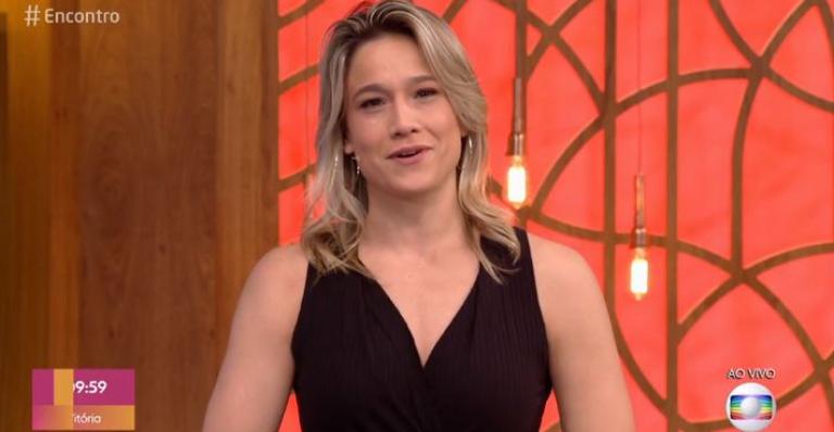 Fernanda Gentil estreia no comando do ‘Encontro’ e coleciona elogios: ”Felicidade lá em cima”
