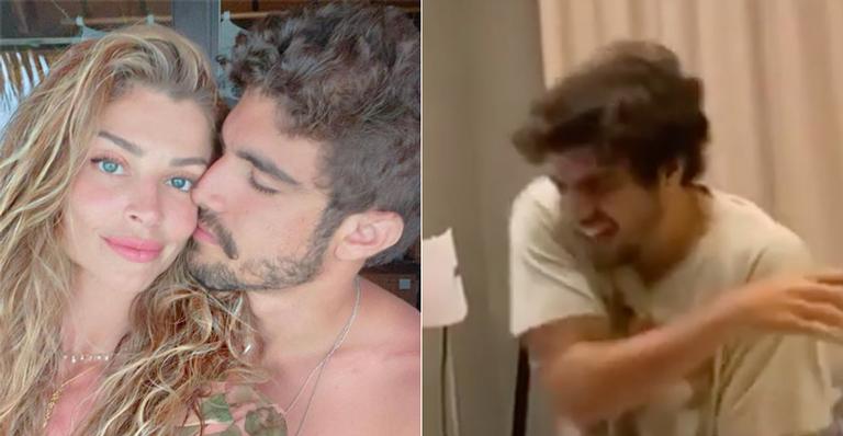 Caio Castro toma susto com presente macabro de Grazi Massafera: “Tira isso daí”