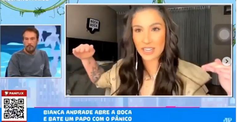 Pressionada, ex-BBB Bianca Andrade ‘janta’ apresentadores do ‘Pânico’ e web vai ao delírio