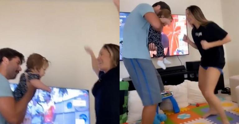 Claudia Leitte mostra momento encantador dançando com o marido e a caçula: “Muito amor”