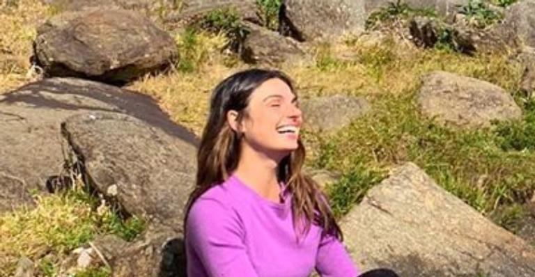 Isis Valverde aproveita dia de sol com o herdeiro em meio á natureza: “Melhor coisa na vida”