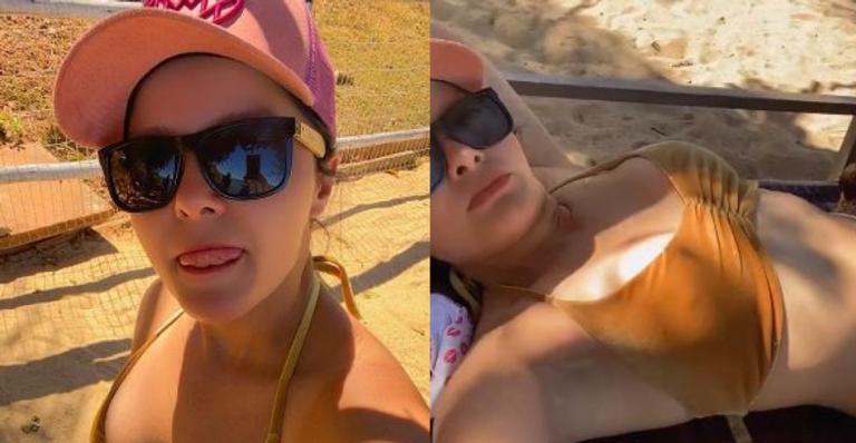 Maraisa deixa web boquiaberta ao exibir corpo espetacular em dia de praia com o namorado