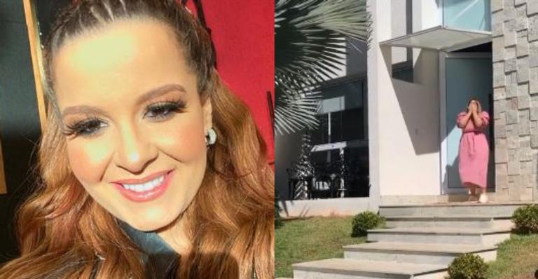 Maiara vai até a porta de Marília Mendonça e faz surpresa emocionante de aniversário: ”Te amo!”
