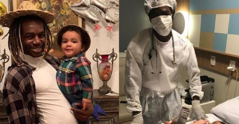 Susto! Jonathan Azevedo surge com o filho no hospital e explica: ”Nada a ver com Covid-19”