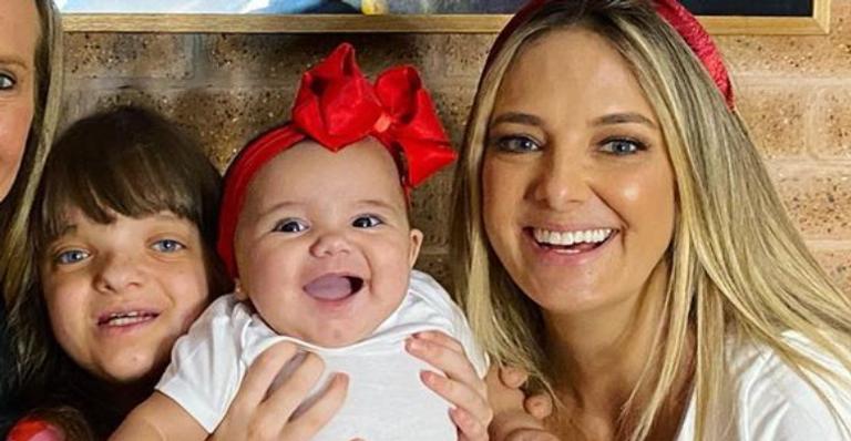 Ticiane Pinheiro e César Tralli emocionam web ao mostrarem as filhas coladinhas nos avós