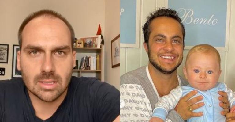 Eduardo Bolsonaro critica campanha de Dia dos Pais de Thammy Miranda e web se revolta