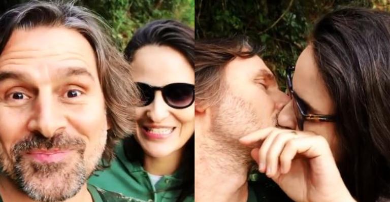 Murilo Rosa celebra 13 anos de união com a esposa e homenagem emociona fãs: ”Que casalzão!”