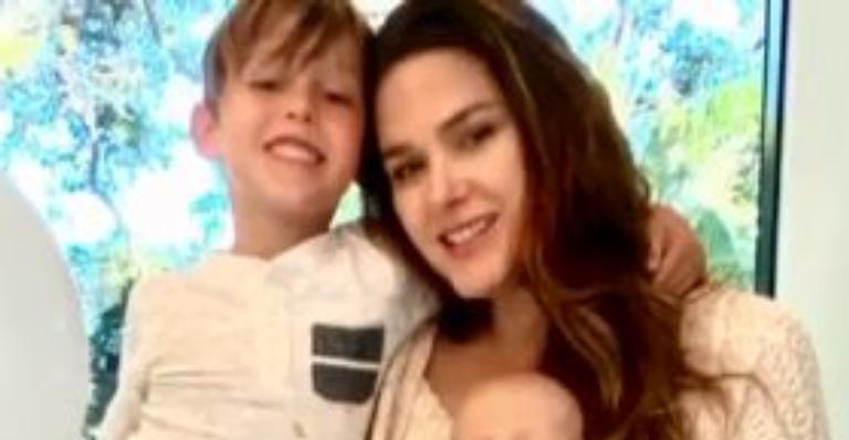 Após parto delicado, Fernanda Machado se emociona ao celebrar dois meses de vida do caçula