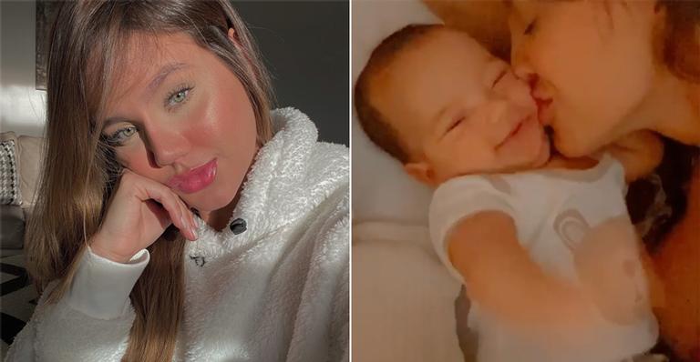 Biah Rodrigues responde críticas de que estaria ‘acostumando mal’ o filho, Theo: “Diga isso à natureza”