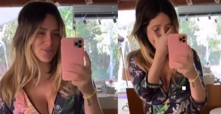 Com look inusitado, Giovanna Ewbank mostra barriguinha inexistente semanas após parto