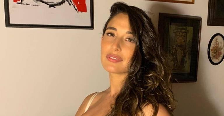 Giselle Itié diz que o filho está crescendo rápido demais e dispara: ”Choro ao perceber”