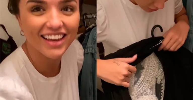 Após separação, Rafa Kalimann revela que ainda guarda seu vestido de casamento: “Lembrança boa”