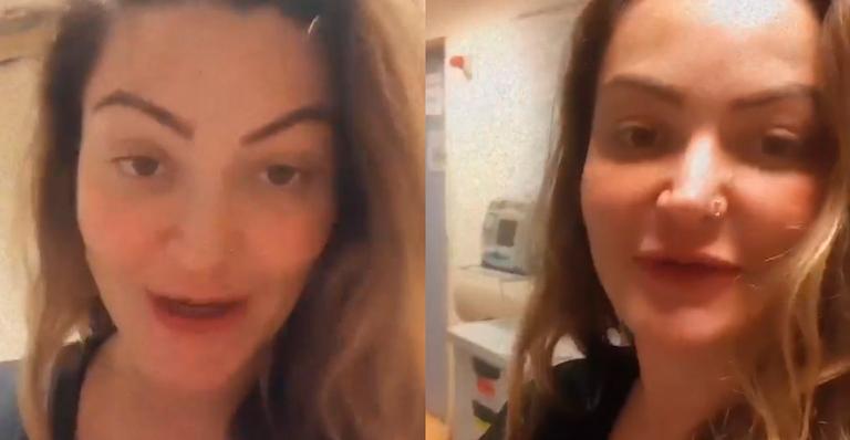 Após parto, Laura Keller revela que problema de saúde impediu alta da maternidade: “Estou cansada”