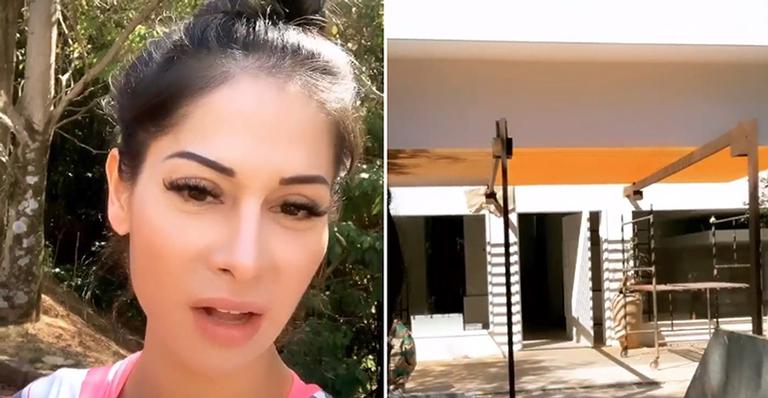Mayra Cardi reprova reforma e demonstra choque ao visitar sua mansão: “Eu fico apavorada”