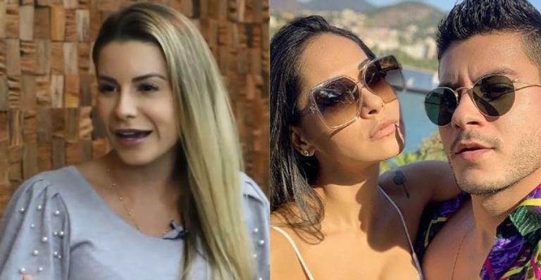 Aricia Silva pede desculpas para Mayra Cardi e alfineta Arthur Aguiar: ”Tipo cachorrão”