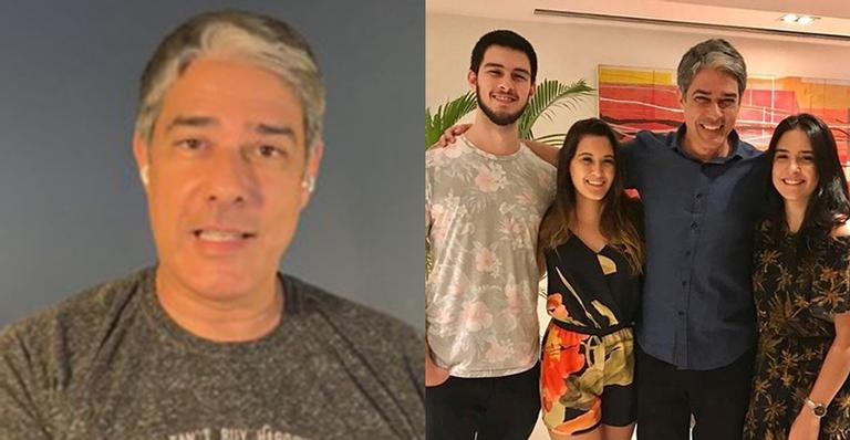 William Bonner abre o coração e se declara aos filhos: “Tenho convicção de que são pessoas de bem”