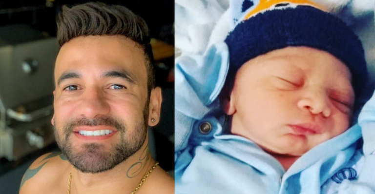 Ex-BBB Hadson Nery celebra nascimento do filho Mikael: “Benção”