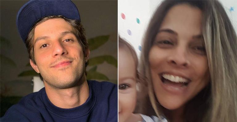 Mãe de Chay Suede encanta web ao registrar sorrisão da neta, Maria, e ator se declara: “Amo vocês”