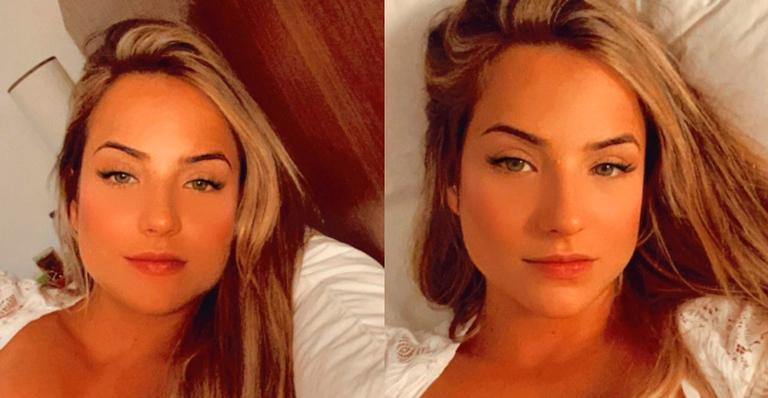 Ex-BBB Gabi Martins aparece de camisa aberta e mostra decote amplo: “Linda demais”