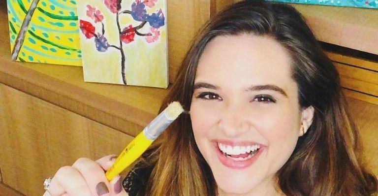 Juliana Paiva mostra clique de pinturas feitas na quarentena: “Fazendo arte”