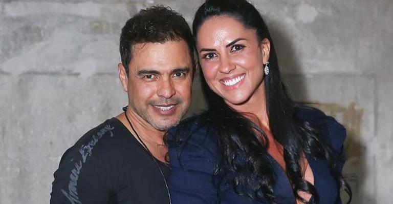 Zezé Di Camargo ganha beijão e homenagem de aniversário romântica de Graciele Lacerda: “Me faz realizada”