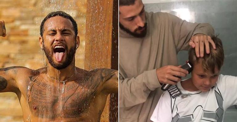 Fofura! Davi Lucca adere visual ‘moicano e juliet’ para homenagear o pai, Neymar Jr.
