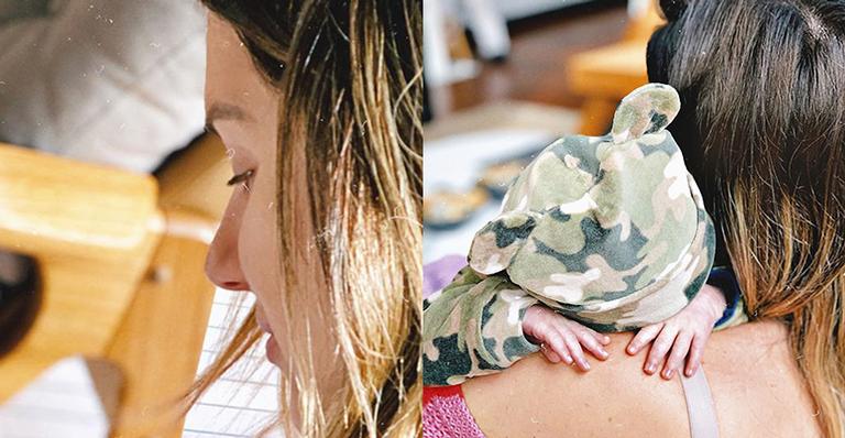 Giovanna Ewbank amamenta Zyan e exibe o rostinho do filho em cliques inéditos: “Nosso domingo”