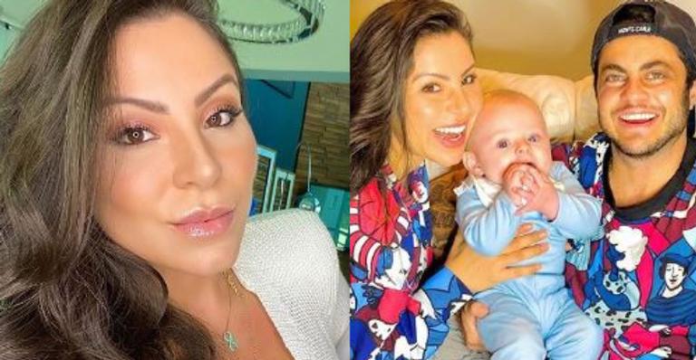 Andressa Ferreira se incomoda e rebate na lata pergunta sobre Thammy Miranda ter registrado o filho