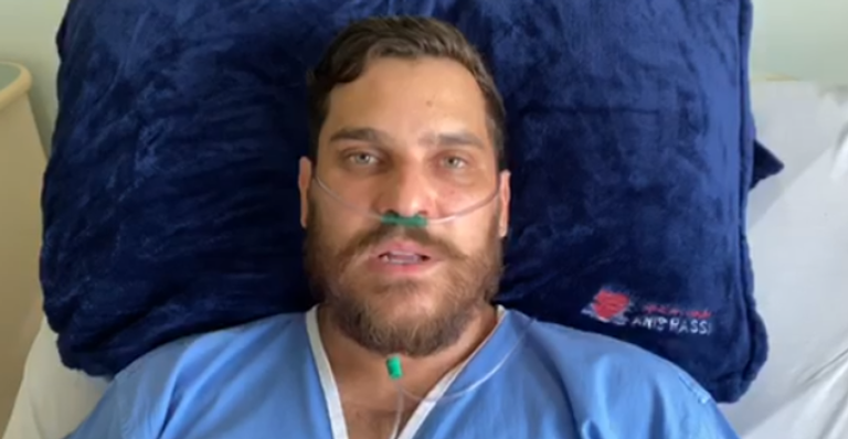 Curado da Covid-19, sertanejo Cauan faz tratamento para voltar a cantar: “Expandindo o pulmão”