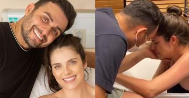 Mano Walter destaca força da esposa após 11 horas de trabalho de parto e mostra rostinho do filho