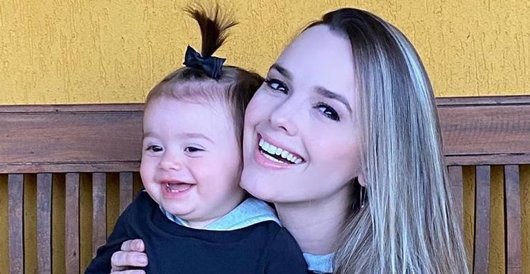 Thaeme Mariôto explode fofurômetro com cliques encantadores da herdeira: “Criança sapeca”