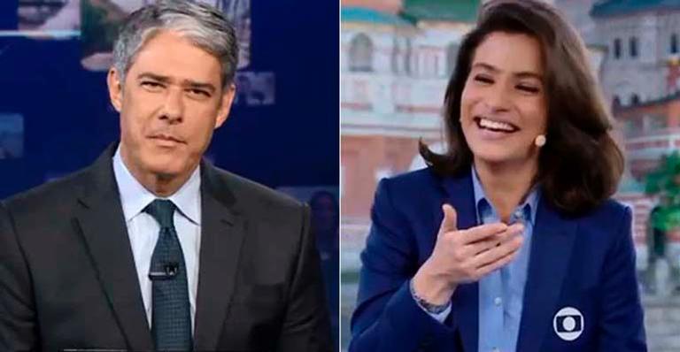 William Bonner flagra Renata Vasconcellos deixando a Globo abraçada com o marido: “Hora do descanso”