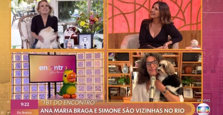 Na volta ao ‘Encontro’, Ana Maria Braga recebe homenagem de Fátima Bernardes e Simone