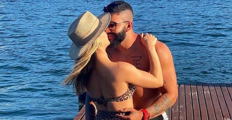 Andressa Suita mostra celebração do aniversário de Gusttavo Lima: “Conseguimos a foto perfeita”