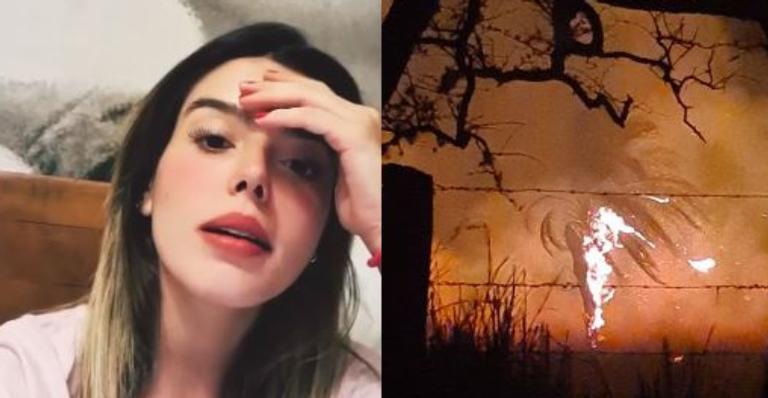 Desesperada, Giovanna Lancellotti desabafa sobre incêndios perto de sua casa e pede ajuda: ”Estou no limite”