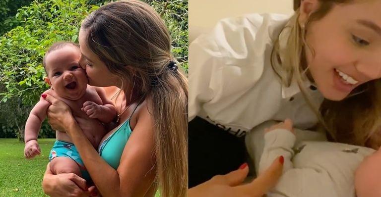 Biah Rodrigues encanta web com registro fofíssimo de Theo: “Quase dando gargalhada”