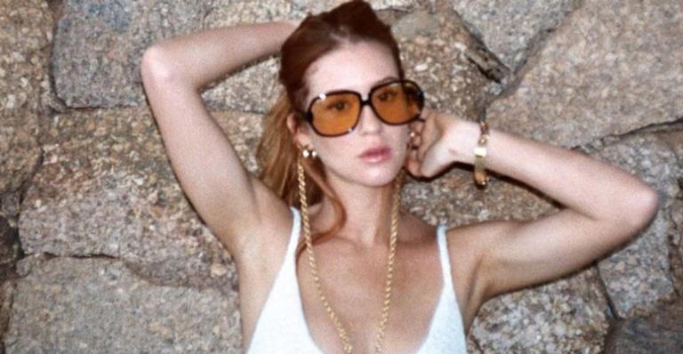Com look alternativo, Marina Ruy Barbosa exibe físico sequinho e coleciona elogios