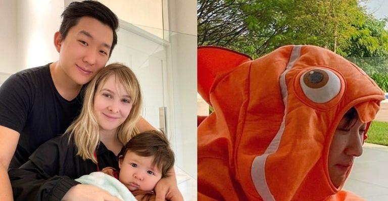 Pyong Lee comemora 7 meses do filho vestindo fantasia de animação: “Encontrei meu Nemo”