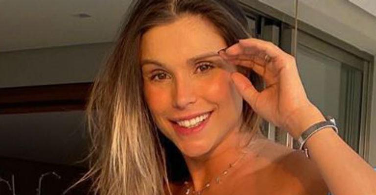 Após dar à luz, Flávia Viana recebe alta do hospital e volta para casa: “Transbordando de felicidade e amor”