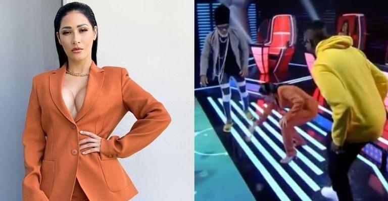 Hilária! Simaria Mendes quebra sandália ao vivo: “Não tenho maturidade”